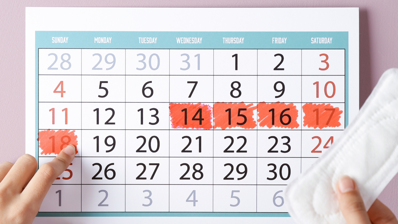 Periods often come with lighter bleeding than usual